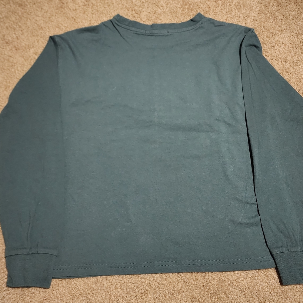 Forever 21 - Slate Blue Long Sleeve Top - Size Small - Picture 3 of 4